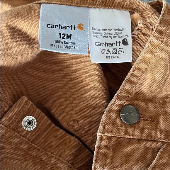 Carhartt Kids Brown  Overalls EUC - Picture 5 of 5